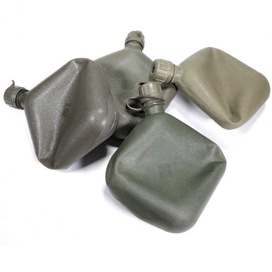 USGI, 2 Quart Canteen, Flexible / Collapsible, OD Green, Surplus VG-EX, GER-4993, BIN-4-B, RTG Parts