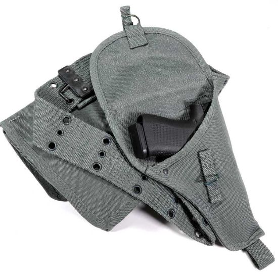 Picture of ITALIAN BELT W/ POUCH AND HOLSTER SET, TYPE 1, FOLIAGE GREEN