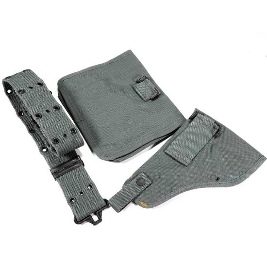 Picture of ITALIAN BELT W/ POUCH AND HOLSTER SET, TYPE 1, FOLIAGE GREEN