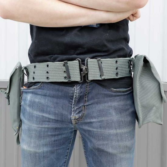 Picture of ITALIAN BELT W/ POUCH AND HOLSTER SET, TYPE 1, FOLIAGE GREEN