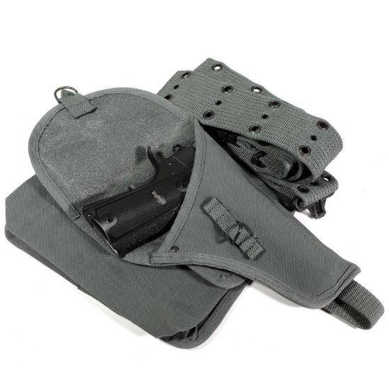 Picture of ITALIAN BELT W/ POUCH AND HOLSTER SET, TYPE 1, FOLIAGE GREEN
