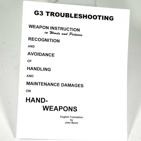 Picture of G3 TROUBLESHOOTING MANUAL, BUNDESWEHR ISSUE, IN ENGLISH