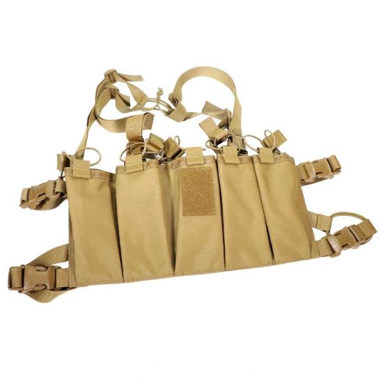 Picture of AK 5-CELL CHEST RIG, COYOTE BROWN, CRH CUSTOMS / CIRCLE 10 AK