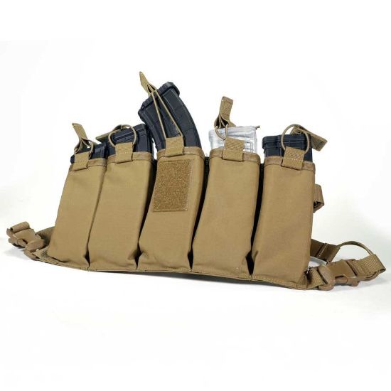 Picture of AK 5-CELL CHEST RIG, COYOTE BROWN, CRH CUSTOMS / CIRCLE 10 AK