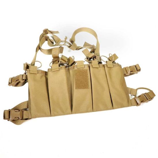 Picture of AK 5-CELL CHEST RIG, COYOTE BROWN, CRH CUSTOMS / CIRCLE 10 AK