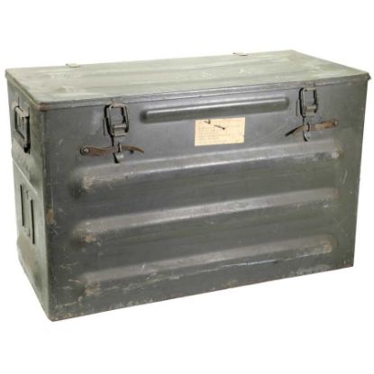 Picture of SWISS ARMY METAL CRATE / FOOT LOCKER
