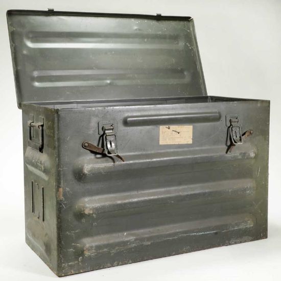 Picture of SWISS ARMY METAL CRATE / FOOT LOCKER