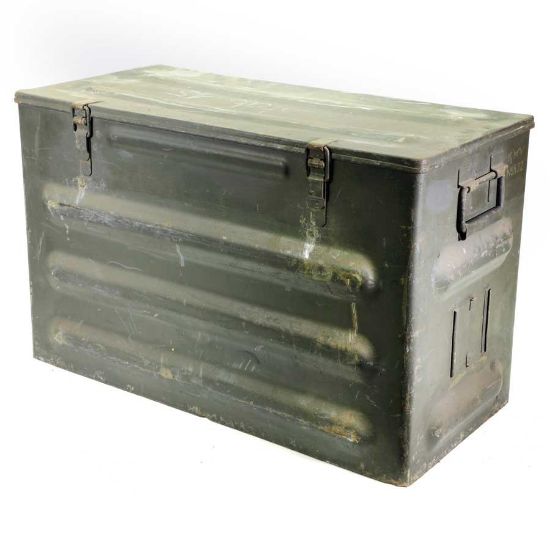 Picture of SWISS ARMY METAL CRATE / FOOT LOCKER