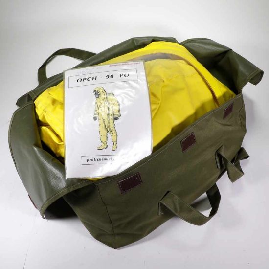 Picture of CZECH YELLOW 1-PC CHEMICAL SUIT WITH BOOTS, BAG AND GLOVES