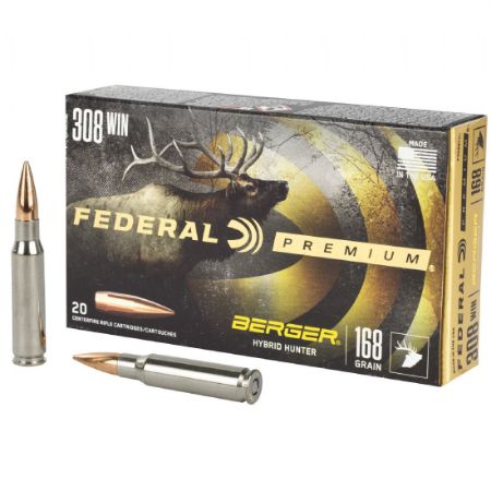 Picture of FEDERAL BERGER HYBRID HUNTER .308 WIN 168GR, 20RD/BOX