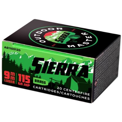 Picture of SIERRA BULLETS OUTDOOR MASTER 9MM 115GR JACKETED HOLLOW POINT, 20RD BOX