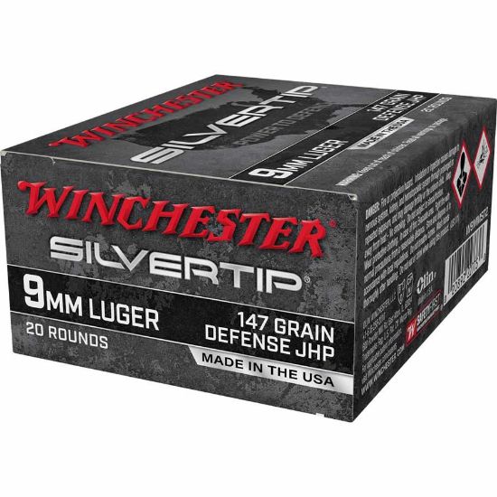 Winchester SilverTip 9mm 147gr Jacketed Hollow Point, Subsonic, Werewolves, 9x19mm, 020892227750, AMMO-W9MMST2, RTG Parts