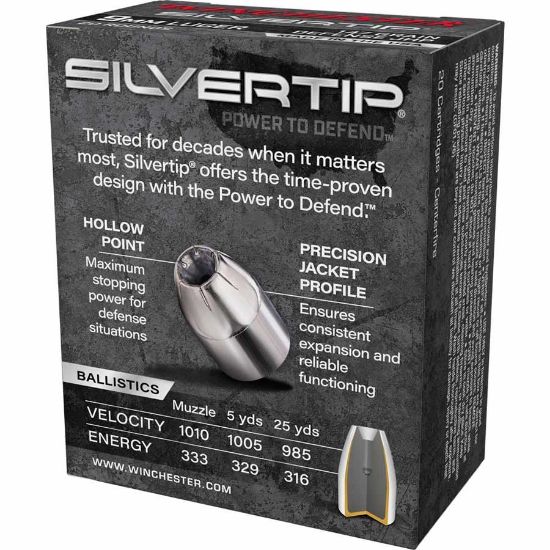Winchester SilverTip 9mm 147gr Jacketed Hollow Point, Subsonic, Werewolves, 9x19mm, 020892227750, AMMO-W9MMST2, RTG Parts