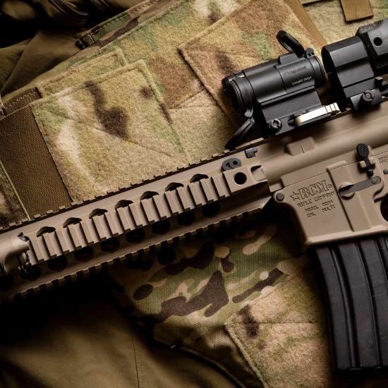 Picture of BRAVO COMPANY BCM QRF-12 PICATINNY QUAD RAIL 12", FDE
