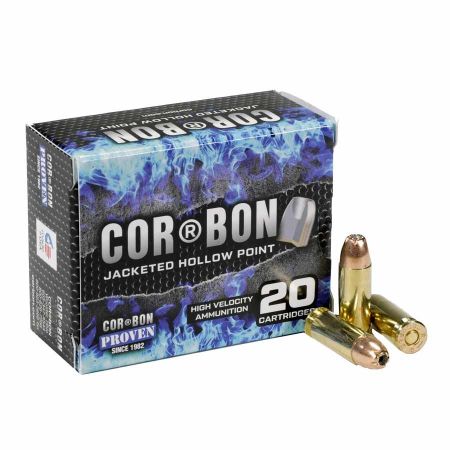 Picture of CORBON SELF DEFENSE .38 SUPER +P 115GR JACKETED HOLLOW POINT, 20RD BOX