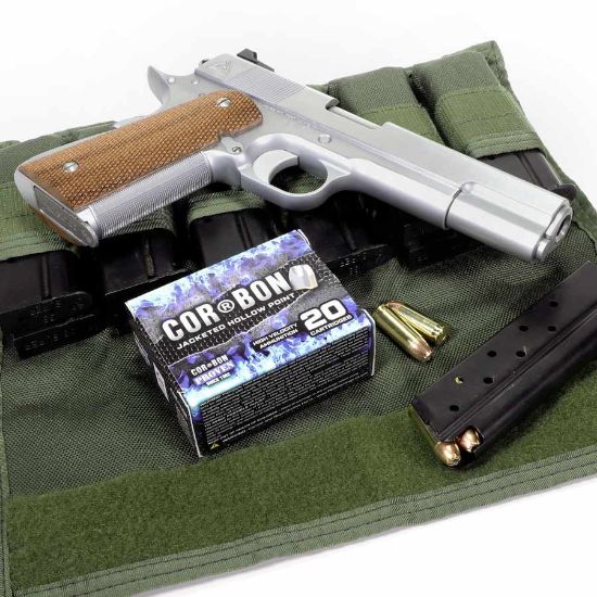 Picture of CORBON SELF DEFENSE .38 SUPER +P 115GR JACKETED HOLLOW POINT, 20RD BOX
