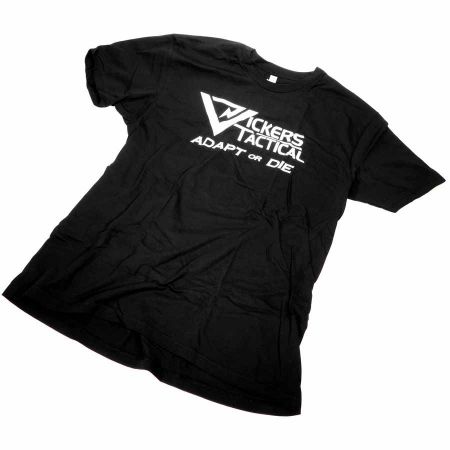 Picture of VICKERS TACTICAL ADAPT OR DIE T-SHIRT, BLACK, LARGE