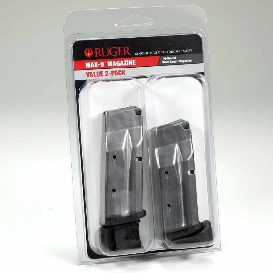 Picture of 2-PACK OF RUGER MAX-9 9MM 10RD MAGAZINES NEW