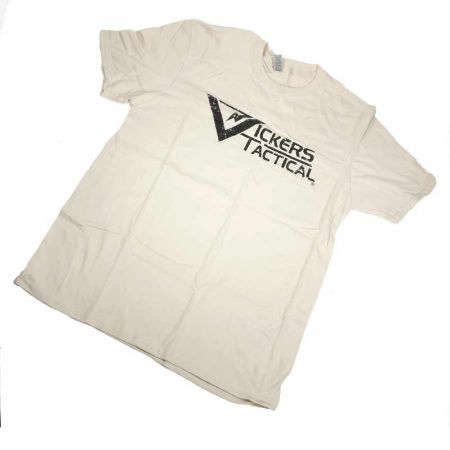 Picture of VICKERS TACTICAL LOGO T-SHIRT, TAN, LARGE