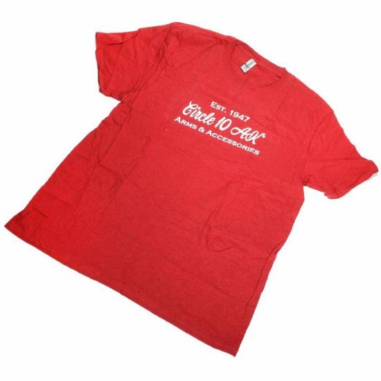 Picture of CIRCLE 10 LOGO T-SHIRT, RED, XL