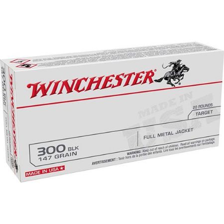 Picture of WINCHESTER USA .300 BLACKOUT 147GR FMJ, 20RD/BOX