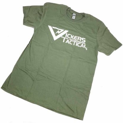 Picture of VICKERS TACTICAL LOGO T-SHIRT, GREEN,  LARGE