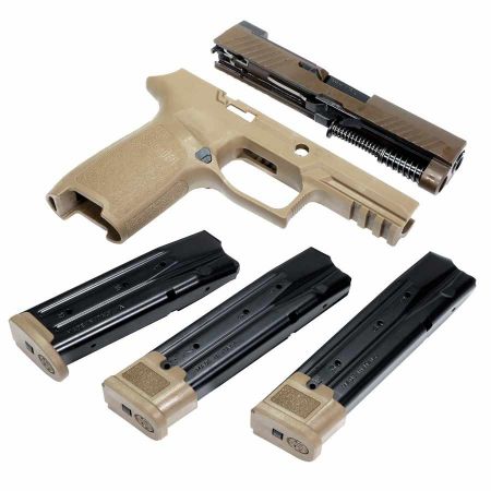Picture of SIG CALIBER X-CHANGE KIT 9MM P320-M18, COYOTE FINISH, INCLUDES THREE MAGS
