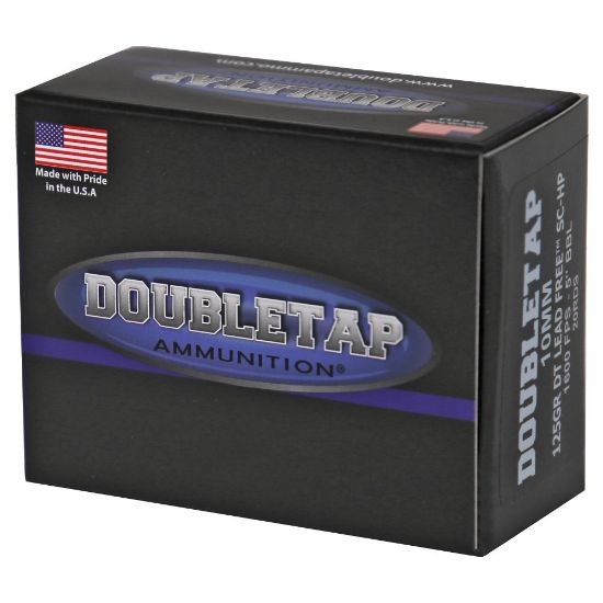 Picture of DOUBLETAP AMMUNITION LEAD FREE 10MM 125GR SCHP, 1600FPS / 710FT-LB, 20RD BOX