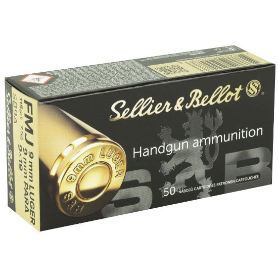 Picture of S&B 9MM 115GR FMJ, 50RD BOX