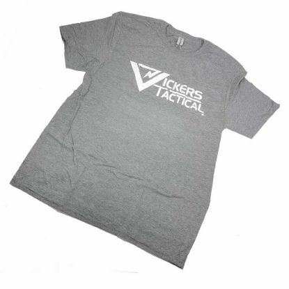 Picture of VICKERS TACTICAL LOGO T-SHIRT, GRAY, 2XL
