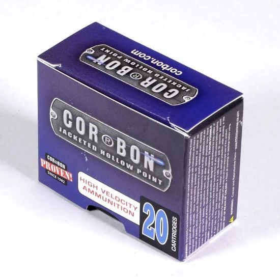Picture of CORBON SELF DEFENSE 9MM +P 115GR JACKETED HOLLOW POINT, 20RD BOX