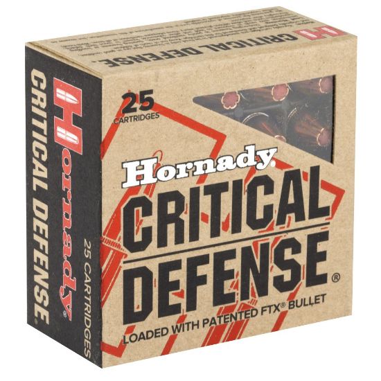 Picture of HORNADY CRITICAL DEFENSE 9MM 115GR FTX FLEXTIP, 25RD BOX