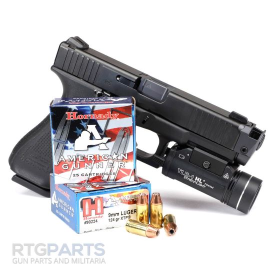 Picture of HORNADY AMERICAN GUNNER 9MM +P 124GR XTP JHP, 25RD BOX