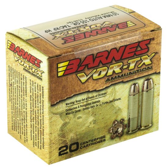 Picture of BARNES VOR-TX 10MM 155GR XPB HOLLOW POINT, 20RD BOX