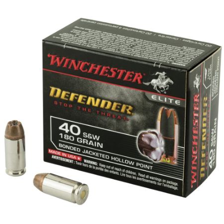 Picture of WINCHESTER DEFENDER .40SW 180GR JHP, 20RD/BOX