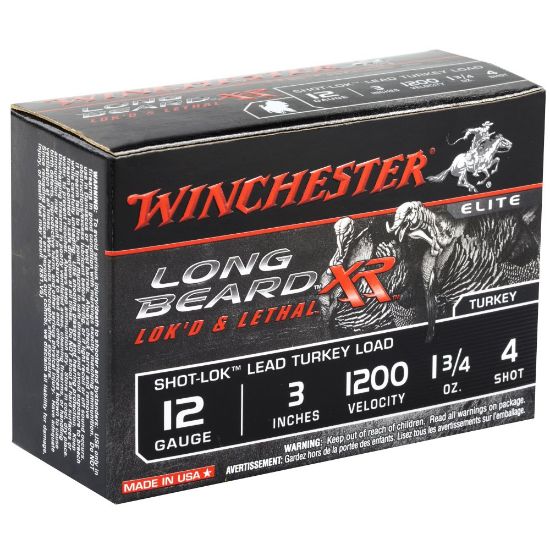Picture of WINCHESTER LONG BEARD XR 12GA 3" 1.75 OZ #4, 10/BOX