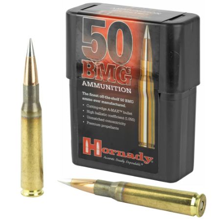 Picture of HORNADY MATCH .50 BMG 750GR A-MAX, 10RD/BOX