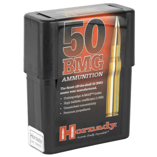 Picture of HORNADY MATCH .50 BMG 750GR A-MAX, 10RD/BOX