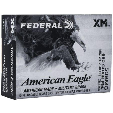 Picture of FEDERAL AMERICAN EAGLE .50BMG 660GR FMJ, 10RD/BOX