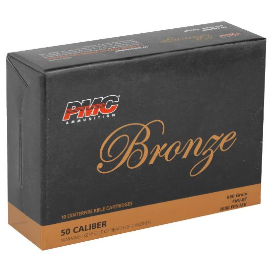PMC .50 BMG 660gr FMJ, 10rd Box, 741569060356, AMMO-PMC-50A, RTG Parts