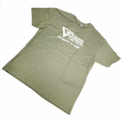 Picture of VICKERS TACTICAL ADAPT OR DIE T-SHIRT, OD GREEN, XL