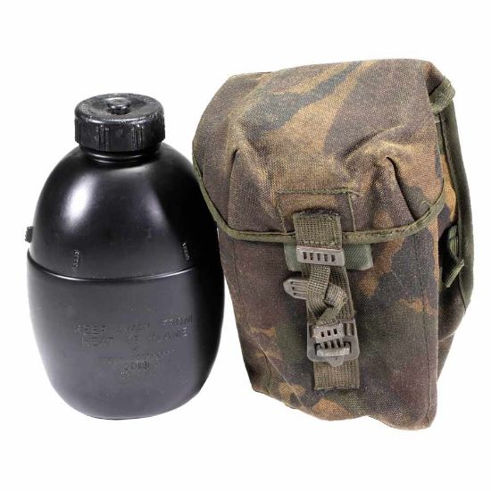Picture of BRITISH BLACK CANTEEN WITH CAMO POUCH