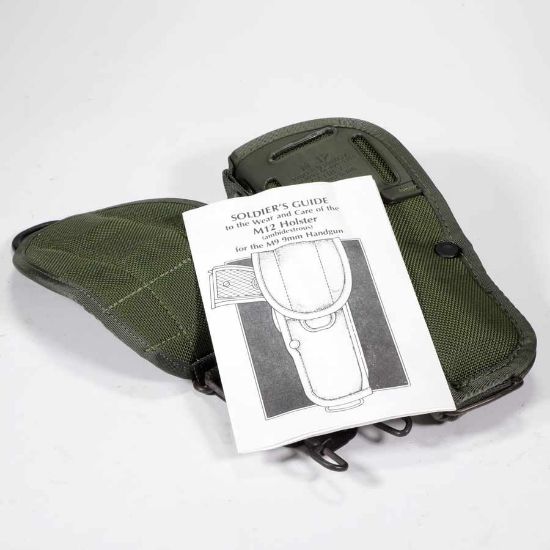 USGI OD M12 Holster for M9, 1911, Glock, CZ, NSN 1095-01-194-3343, ODG, OD Green, Olive Drab, GER-5683, RTG Parts
