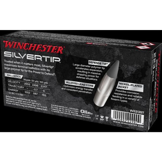 Picture of WINCHESTER SILVERTIP .223REM  64GR DEFENSE TIP, 20RD/BOX