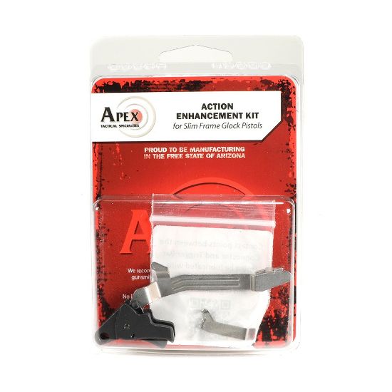 Picture of APEX TACTICAL ACTION ENHANCEMENT TRIGGER W/ TRIGGER BAR FOR SLIM FRAME GLOCK PISTOLS 43/43X & 48, BLACK