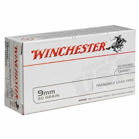 Picture of WINCHESTER USA 9MM FRANGIBLE 90GR CESARONI LF, 50RD/BOX