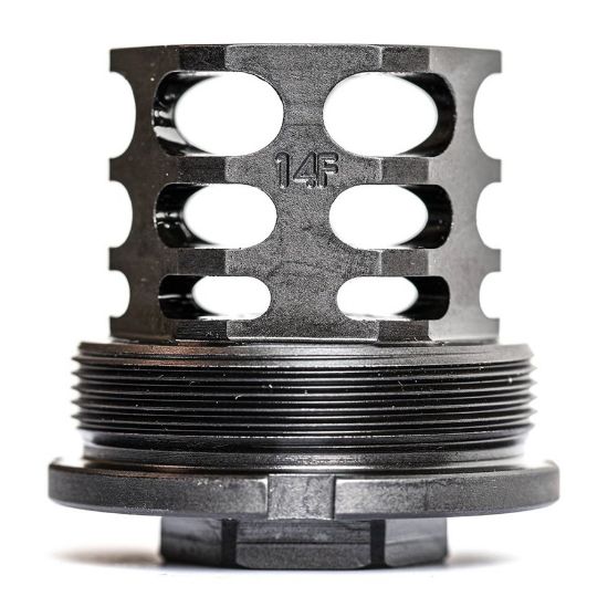 Picture of JMAC CUSTOMS 360 MUZZLE BRAKE 14-1LH FACEMOUNT, X37