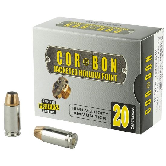 Picture of CORBON SELF DEFENSE .40SW 135GR JHP, 20RD BOX