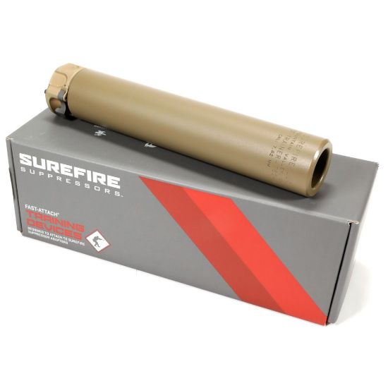 Picture of SUREFIRE 7.62MM/.308 SOCOM FAST-ATTACH SUPPRESSOR TRAINER, FDE