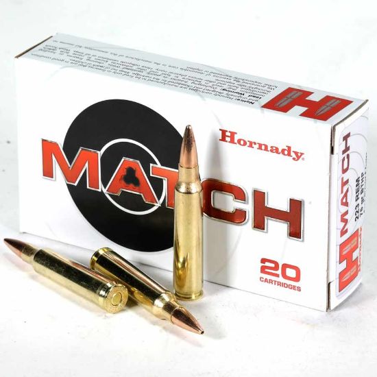Picture of HORNADY MATCH .223 REM 75GR BTHP, 20RD/BOX